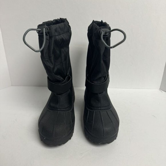 Columbia Powderbug Plus II Snow Boot Black Size 3 M Big Kid - Picture 3 of 6